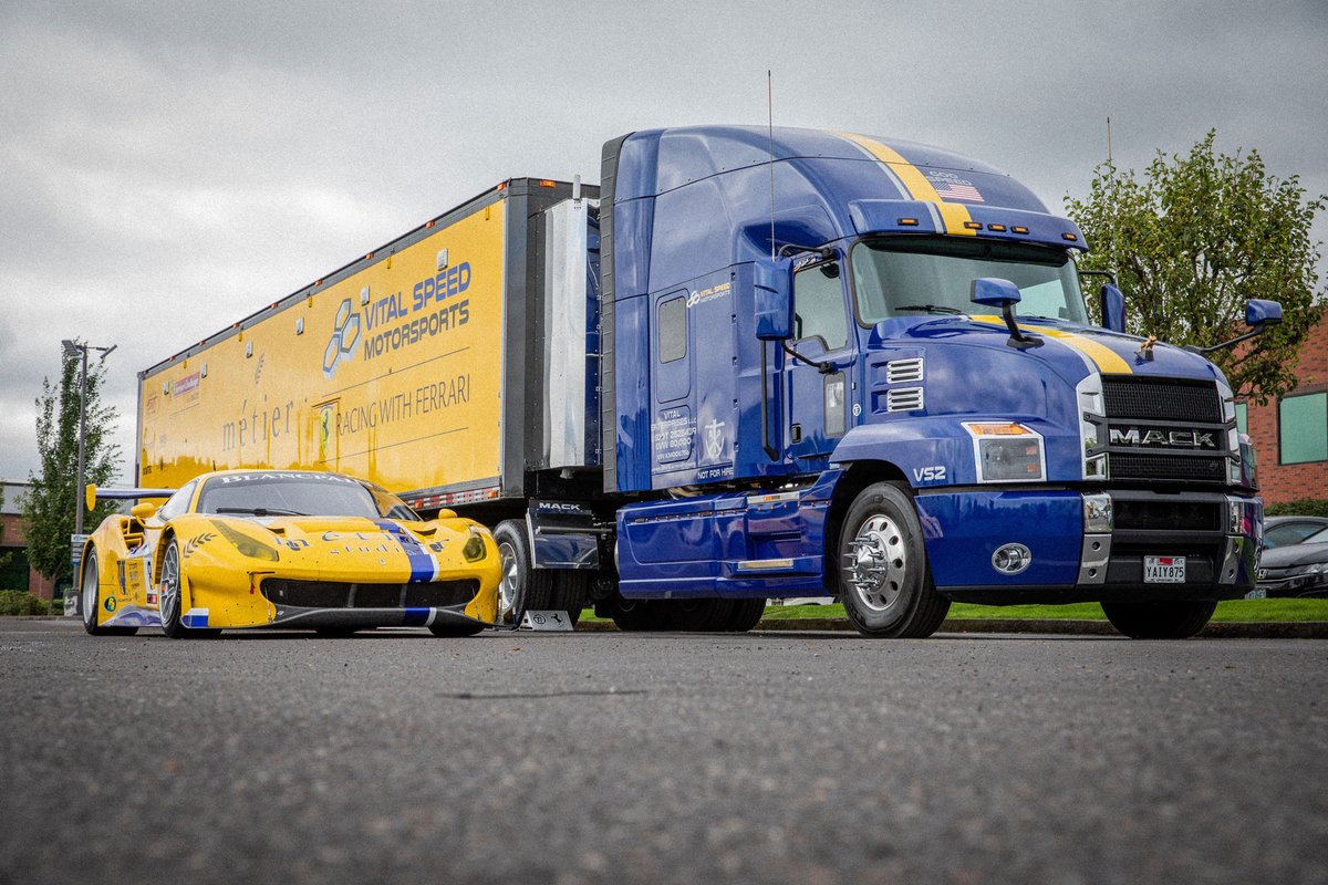 MackTrucks's tweet photo. The Mack Anthem just makes sense.

Vital Speed Motorsports hauls its racing team with this killer Mack Anthem.
#MackTrucksMonday https://t.co/6j8hqFPbMP