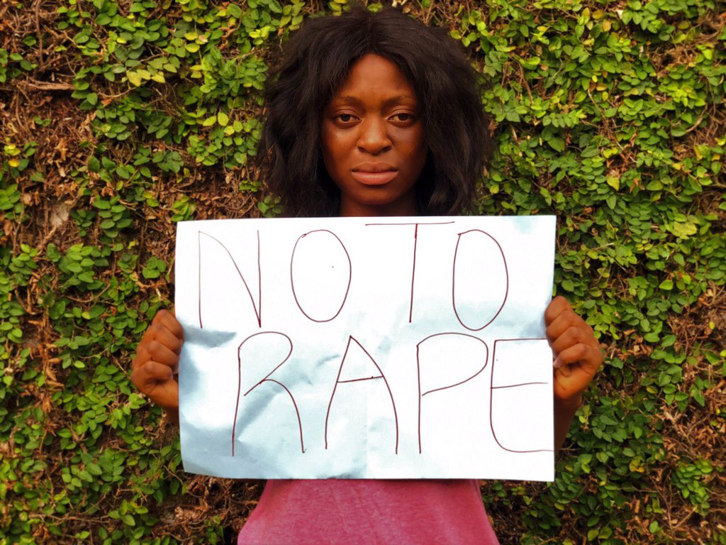 Pictures of the “NoToRape” campaign by @MostChicBabe