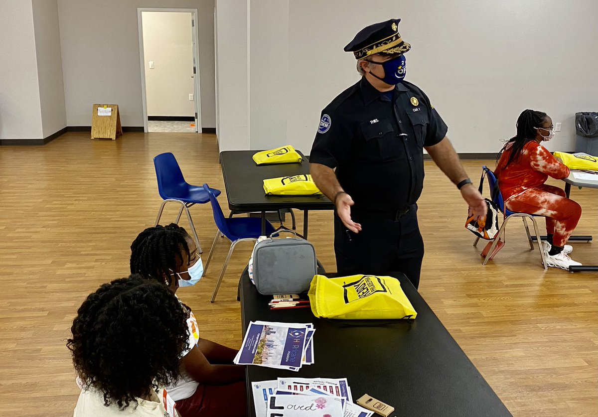PhilaOEM's tweet photo. An inspiring open to this week’s HERricane camp as FEMA Admin Deanne Criswell, FEMA Regional Admin MaryAnn Tierney, Mayor Jim Kenney, Fire Commish/OEM Director Adam Thiel and others welcome young women interested in public service in the emergency management field #HERricanePHL https://t.co/C0Ioz8cxuF