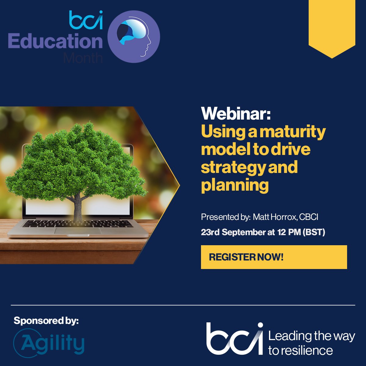 ContinuityStrat's tweet photo. There are some great webinars in the BCI's Education Month running through Sept 2021. Check them out here (https://t.co/j4QE1ZxyBU) and look out for this session (https://t.co/1fcsiAxaWl) that Matt will be running.

#operationalresilience #maturitymodel #strategyandtransformation https://t.co/oMm8f0VmJb