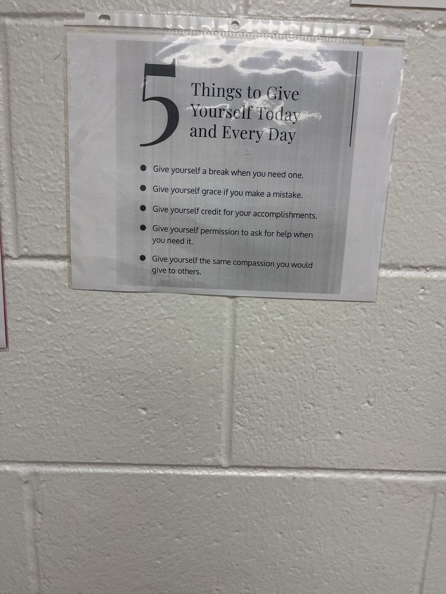 allien1111's tweet photo. Mr. Combs shared 5Things teachers should give themselves each day!! ⁦@Supt_Hamlett⁩  ⁦@EaglesSouthwest⁩ https://t.co/eRmFJTfYC8