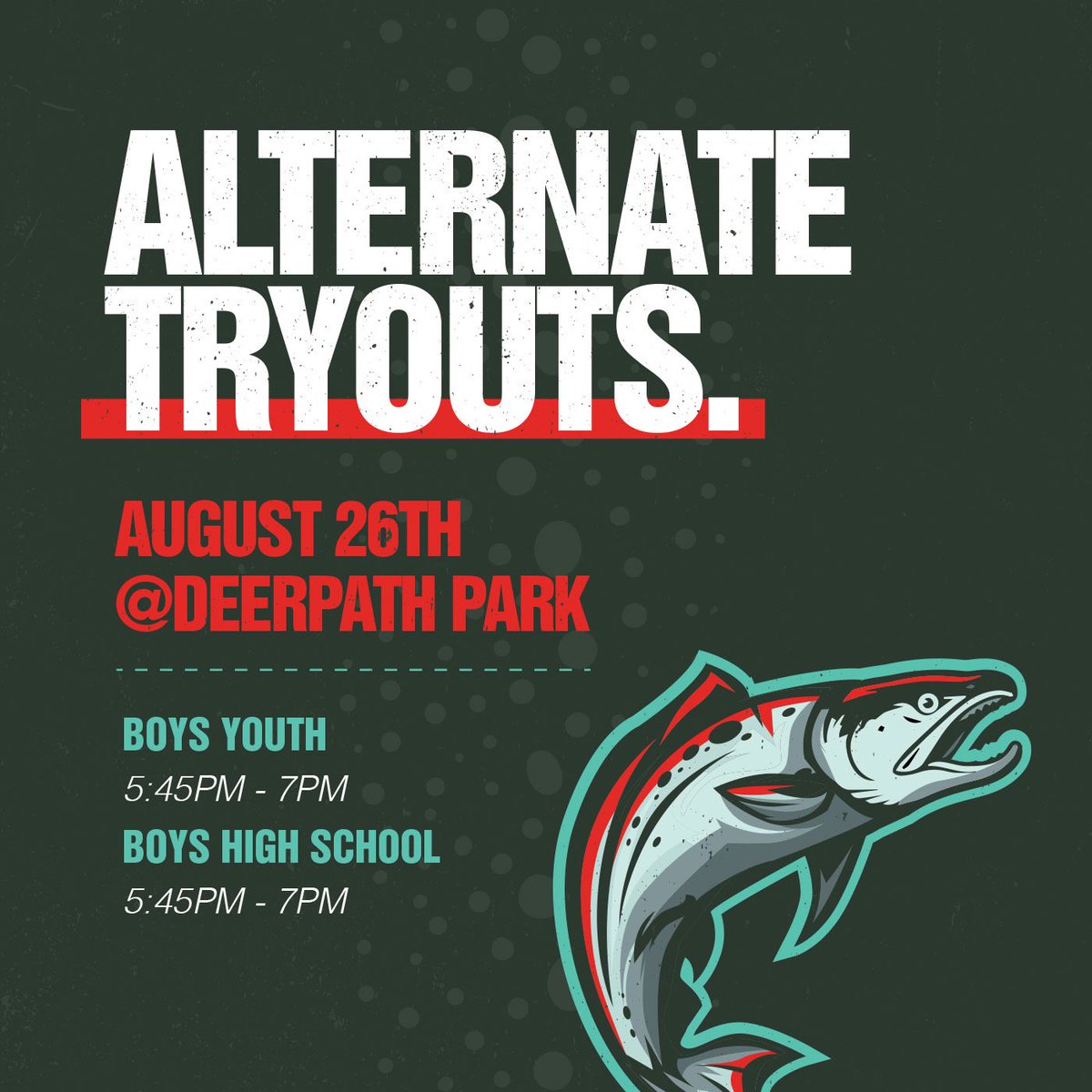 steelhead_lc's tweet photo. Last Chance to swim against the current! 

💥Thursday, August 26th
📍Deerpath Park
⌚️5:45pm-7:00pm

#growthegame #onlyupstream #fearthefish https://t.co/vRK5u3hYH5