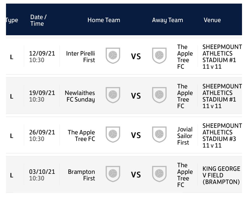 The Apple Tree Football Club tweet media