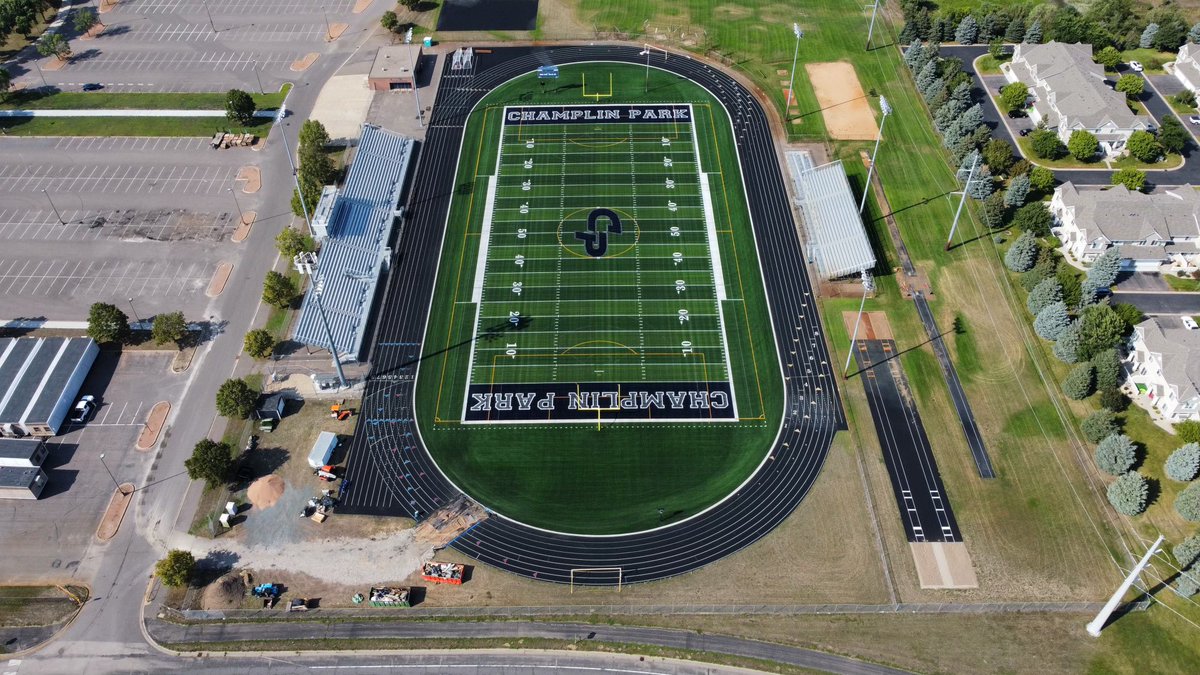 CPHS Athletics (@cphsrebelpride) on Twitter photo Excited to share that the Stadium is ready for fall use! New Turf! <a href="/cpglax/">CPHS Rebels Girls Lacrosse</a> <a href="/cprebelfootball/">CP Football</a> <a href="/CPHSGirlsSoccer/">CPHS Girls Soccer</a> <a href="/CPHSReport/">Champlin Park Athletics Report</a> <a href="/realCPBands/">Champlin Park Bands</a> <a href="/AHSchools/">Anoka-Hennepin</a> <a href="/ChamplinParkHS/">Champlin Park High</a> Excited to share that the Stadium is ready for fall use! New Turf! <a href="/cpglax/">CPHS Rebels Girls Lacrosse</a> <a href="/cprebelfootball/">CP Football</a> <a href="/CPHSGirlsSoccer/">CPHS Girls Soccer</a> <a href="/CPHSReport/">Champlin Park Athletics Report</a> <a href="/realCPBands/">Champlin Park Bands</a> <a href="/AHSchools/">Anoka-Hennepin</a> <a href="/ChamplinParkHS/">Champlin Park High</a>