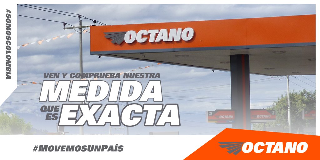 Octano_Colombia's tweet photo. #MedidaExacta
Conoce nuestra red de estaciones de servicio y comprueba nuestro excelente servicio.
#SomosColombia https://t.co/ZuUdpORpKa
