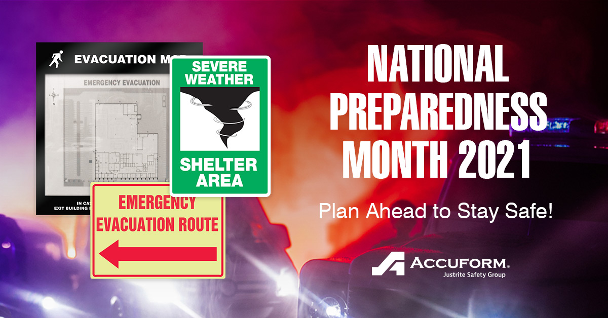 National Preparedness Month starts September 1st and is the perfect time to remind your customers to create a plan for any emergency that may come their way. 

Learn more: lnkd.in/eKhtbet

#Accuform #Nationalpreparednessmonth #workplacesafety #planahead #safetysigns