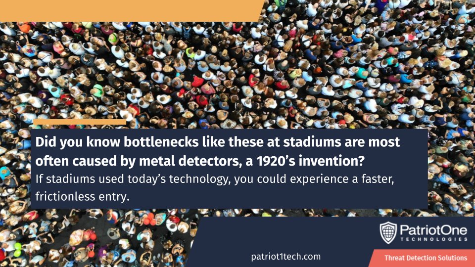 XtractOne's tweet photo. Have you experienced lines like these? If stadiums used today’s technology, you could experience a faster, frictionless entry.
Tag a stadium where you’d like to zoom through the gates!

Learn more https://t.co/0COhlUUyiu 
 #PatriotOne #Security #FanExperience https://t.co/MC4Uk0TE9o
