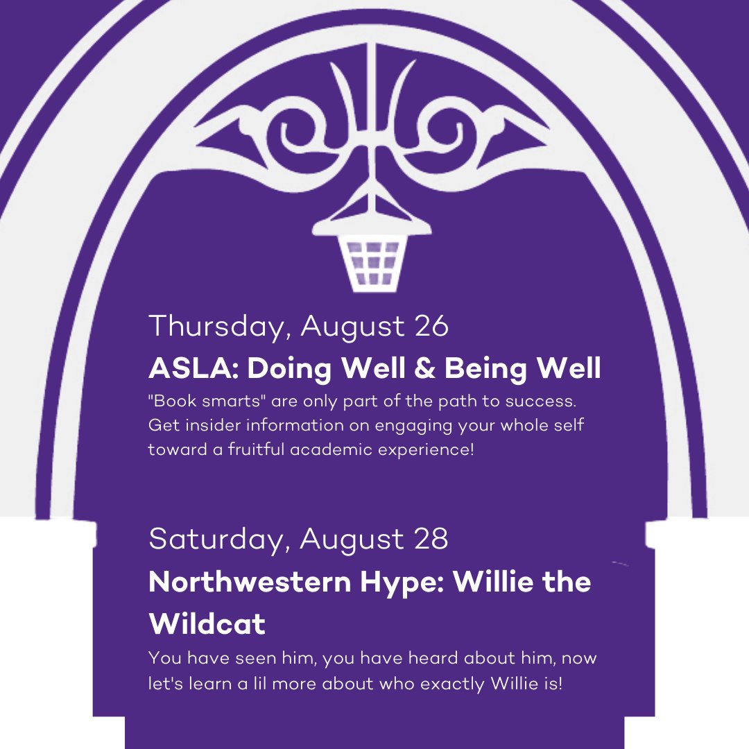 From decoding RAs and Residential Life, campus discussions, receptions &amp; workshops, to Willie the Wildcat, here is a lil snapshot of what to look out for on this week’s Before the Arch! #NU2025 #NUtransfers 🎊

instagram.com/wildcatwelcome