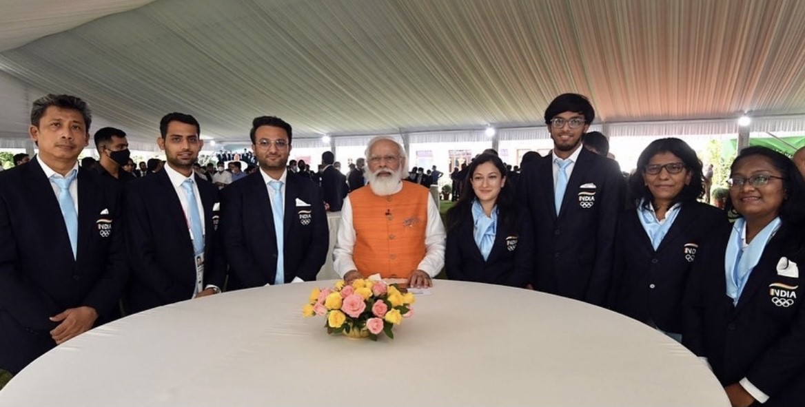 Congratulations to our MPT Alumini <a href="/MAHE_Manipal/">Manipal Academy of Higher Education</a> Chinmay Bhide,Physiotherapist with SAI for being a physiotherapist with the Indian team at the recently concluded #TokyoOlympics &amp; for being felicitated by our prime minister <a href="/narendramodi/">Narendra Modi</a> along with the Indian team for #Tokyo2020