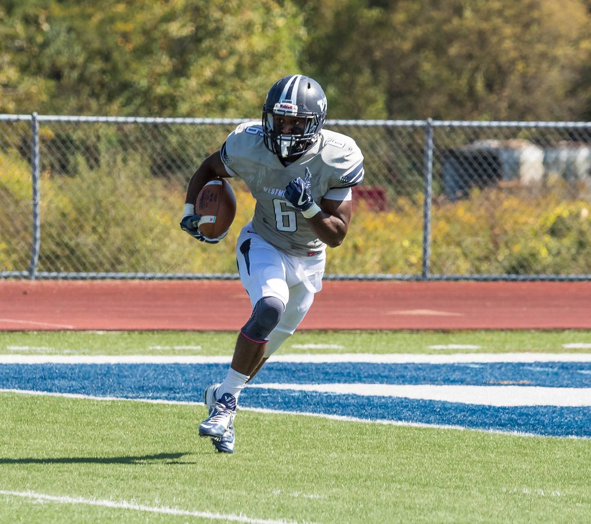 Great having former Titan Ju JU Bentley#6 talk to the team about Titan family.  Jametrius was named to the All-Decade Team and is working in medical sales in Pittsburgh.  <a href="/WCtitansFB/">Westminster Football</a> #TitanFamily