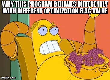 overflow_meme's tweet image. why this program behaves differently with different optimization flag value stackoverflow.com/questions/6889… #cpp #string #compileroptimization #visualstudio