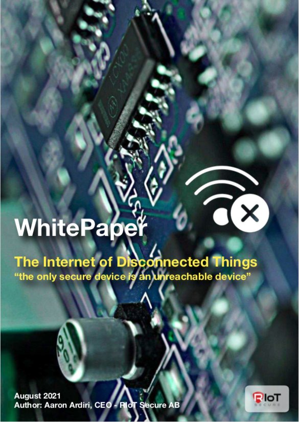 White paper: The Internet of Disconnected Things

>> request a copy at lnkd.in/g-RSD5w3

#cybersecurity #security #privacy #datasecurity #dataprotection #whitepaper #internetofthings #iot #lifecyclemanagement #connectivity #encryption #informationsecurity