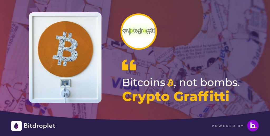 bitdroplet's tweet photo. Now this is interesting! @cryptograffiti using bank bags to cut out Bitcoin Symbols only to be found by #DocumentingBitcoin! #ArtAttack of the century.
#IndiaLovesBitcoin #BitcoinInvestment #CryptoInvestment #BitcoinSIP #SIP #Investment #Bitdroplet #BTCArt #BitcoinArt https://t.co/1Uhyl1wMHL