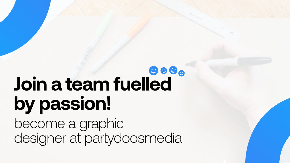 PartydoosMedia's tweet image. Are you a graphic designer from the EU? 🇪🇺 We need you! 💙

Join a team fuelled by passion today and earn money while at it! 😍

Find out more over at partydoosmedia.com/apply/
We&apos;d love to see you soon! 👀