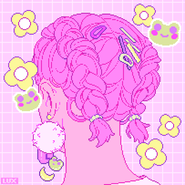 #VisibleWomen 

I'm Lux and I'm a professional pixel artist for games and other stuff! I make tutorials and articles about pixel art (and I'm also almost done with my stardew valley food mod!) 