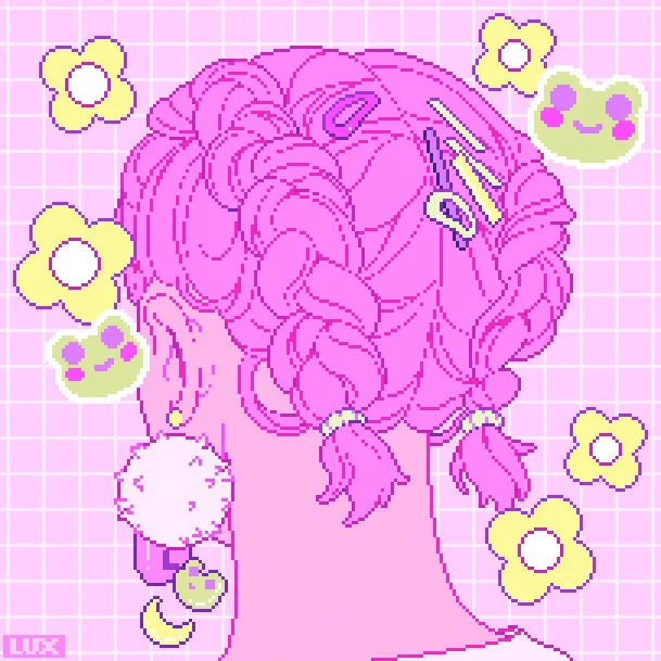 #VisibleWomen 

I'm Lux and I'm a professional pixel artist for games and other stuff! I make tutorials and articles about pixel art (and I'm also almost done with my stardew valley food mod!) 