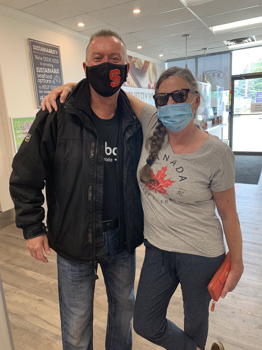 So nice to see familiar faces popping in to see us at your M&amp;M Food Market, Port Elgin. Thanks for dropping by Vicky and Monique!