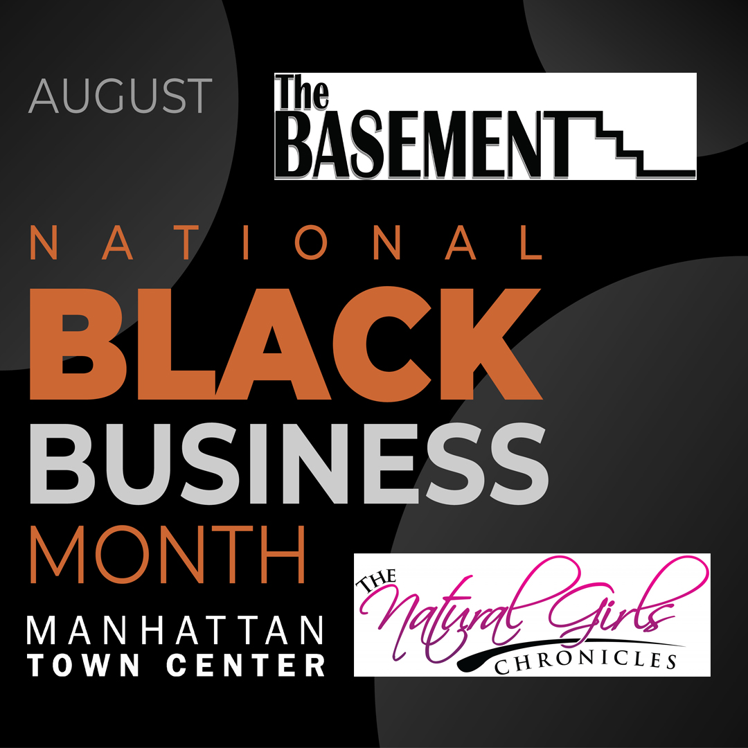 In honor of #NationalBlackBusinessMonth we celebrate The Basement, owned by Kaleaf Sadler, as well as The Natural Girls Chronicles, owned by Jasmine Nared. For more info on black-owned businesses, connect with Black Entrepreneurs of the Flint Hills at blackflinthills.com