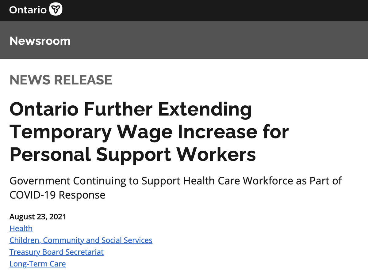 MyDirectPlan's tweet image. 📣 The Ministry has just announced that the $3 wage enhancement for support workers has been extended until October 31, 2021. 

👉Visit: hubs.li/H0VQbpG0 for more information. 
👉 Head to the MyDirectPlan Knowledge Base for info on how to submit claims with the enhancement