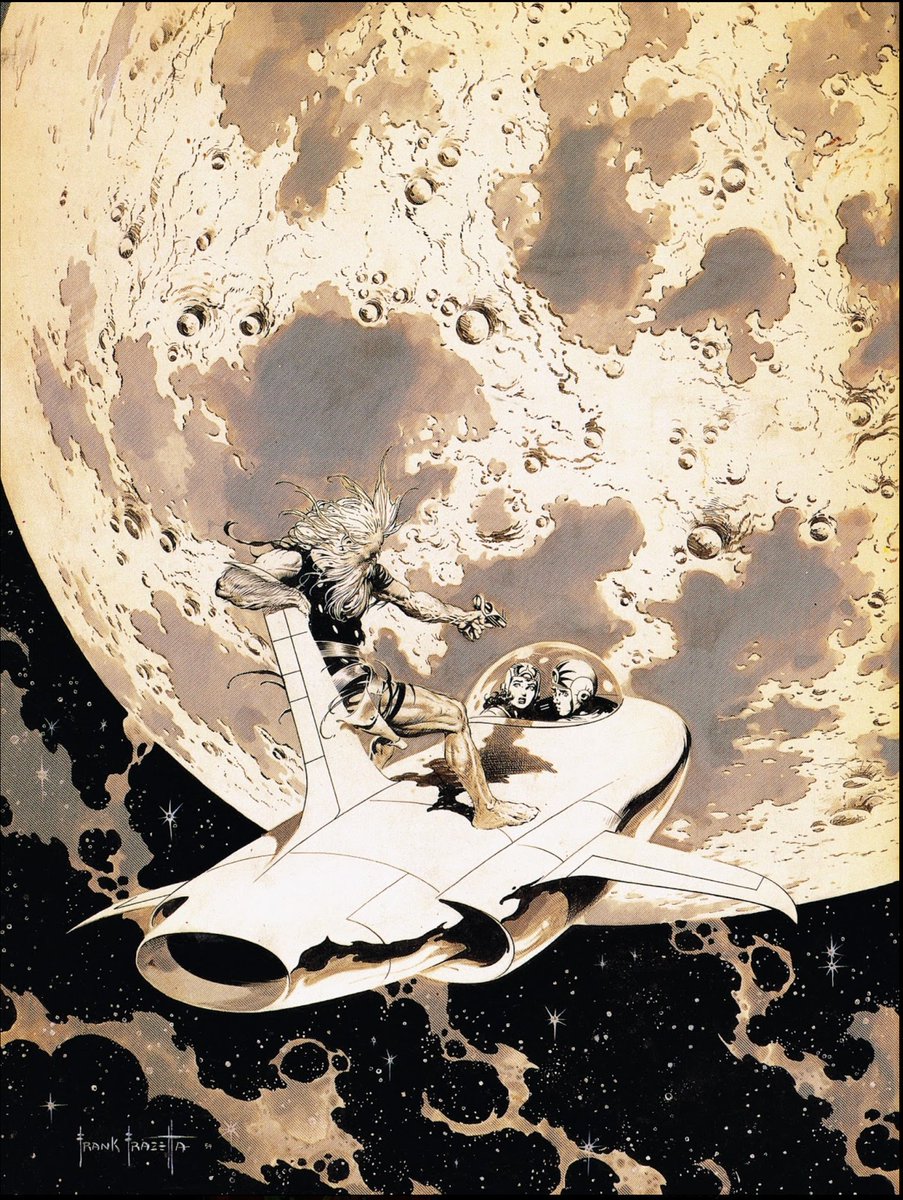 I need this as  poster on my wall. Not even kidding. This is up there with Weird Science-Fantasy #29. 😃#oneofthegreats #FrankFrazetta #BuckRogers #FamousFunnies214 1955 @frazettagirls @SaraFrazetta