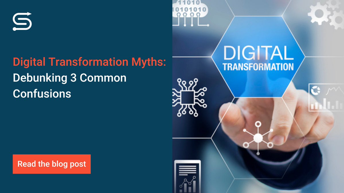 Synoptek's tweet image. Embracing digital transformation can present many benefits and offer you an edge over competition. Take a closer look as we debunk 3 common digital transformation myths on our blog post: snptk.co/2UBrOkL
 
#synoptek #digitaltransformation2021