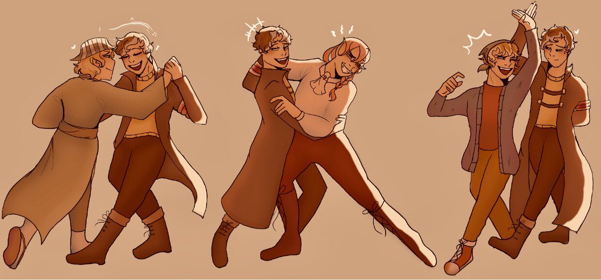 rosebobat's tweet photo. They be dancing 
#sbifanart #sbi #twinstwt #crimeboystwt #coraltwt #dsmpfanart https://t.co/ykDYEbculf