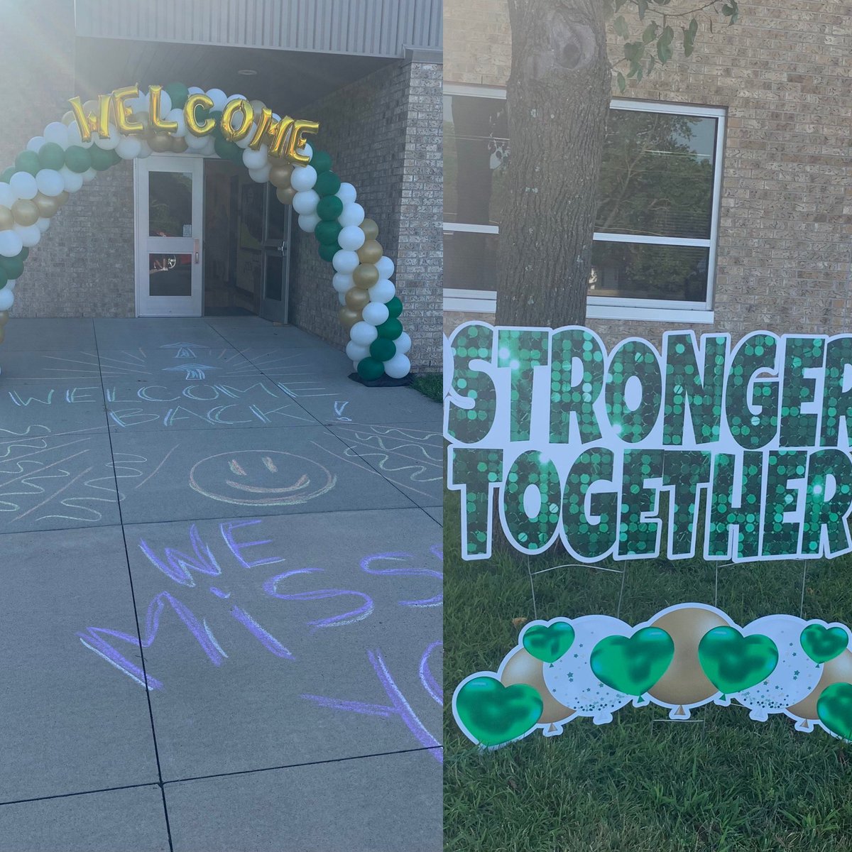 Such a warm welcome back for the Topping Bulldog family! #NKC1stDay @ToppingBulldogs @NKCSchools