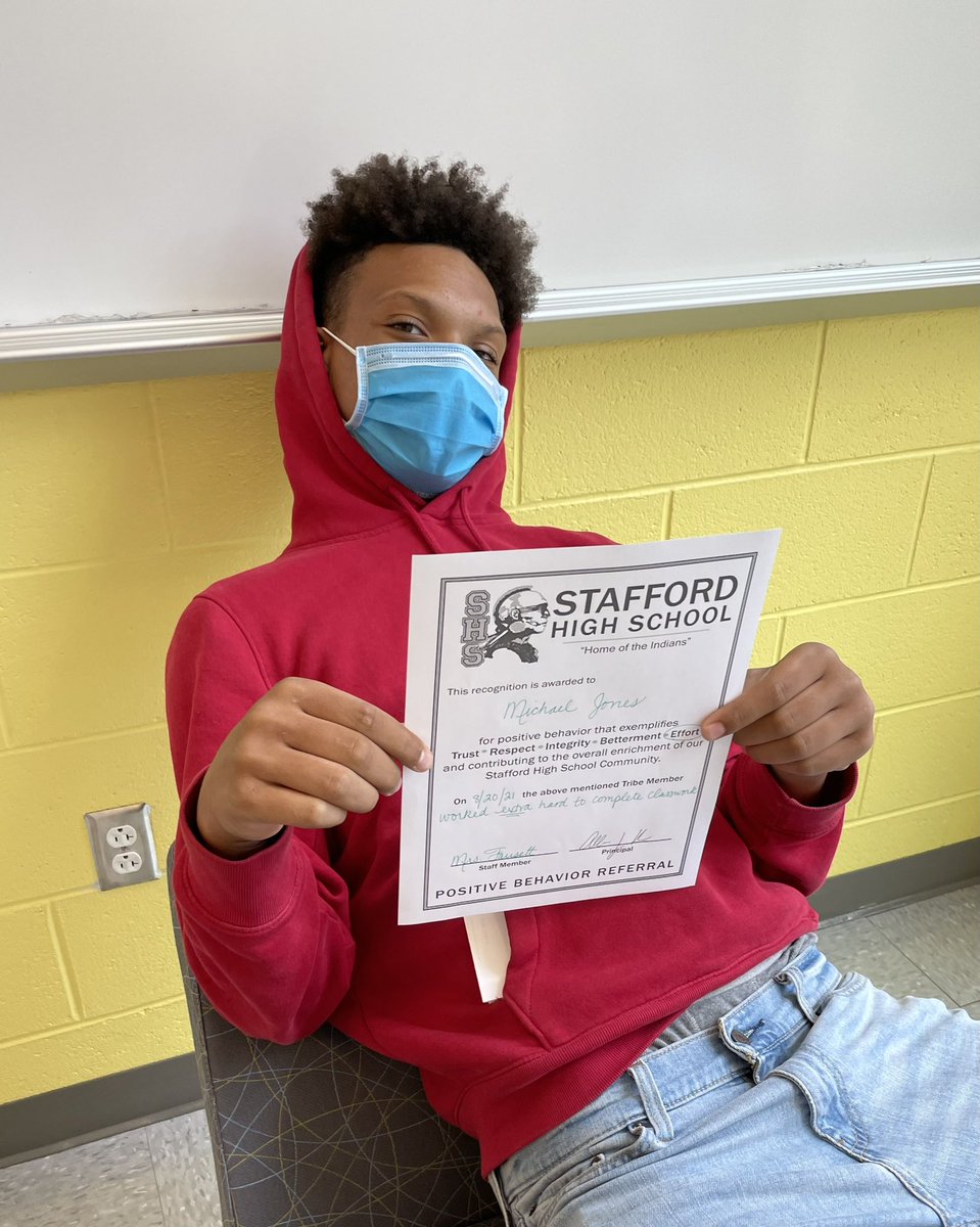 beccafausett94's tweet photo. Positive referrals for EFFORT and hard work for these students! ๐๐ป๐๐@shsindiantribe @SCPSchools #proud #strongeffort #tribe https://t.co/djgA6WnIAd