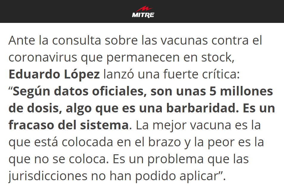 "Eduardo López":
Por sus declaraciones en #CadaMañana