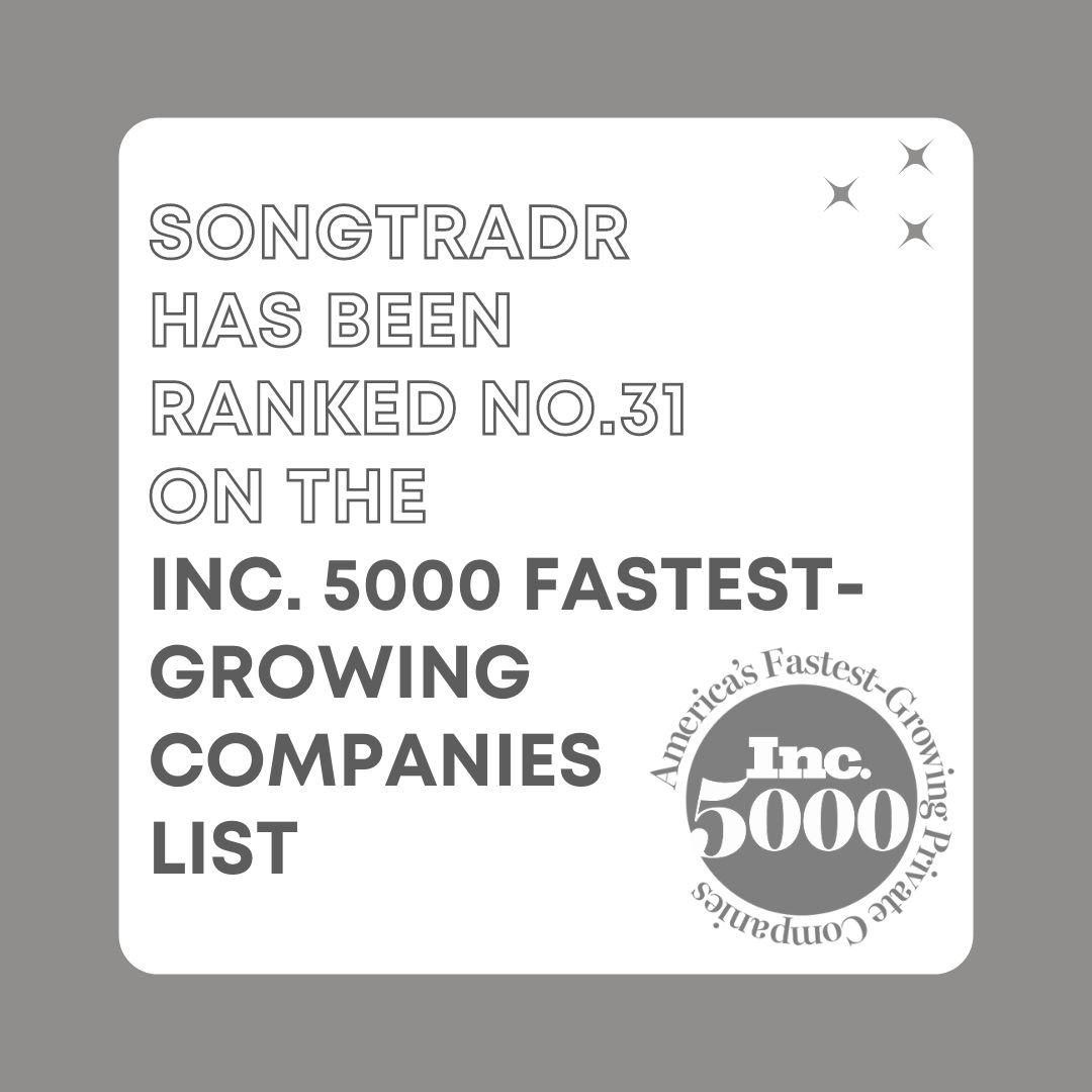 jiveprdigital's tweet image. Providing music creators and rights owners a music-licensing marketplace, #JiveClient @songtradr has been ranked No. 31 on the @IncMagazine 5000 Fastest-Growing Companies List! 🎉

Congrats to the entire Songtradr team for this outstanding achievement!