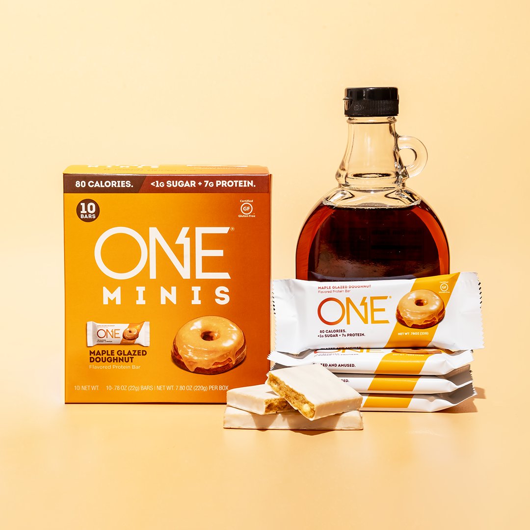 Get excited for these Maple Glazed Doughnut flavored ONE MINIS from @one1brands 🍩 With 7g protein and less than 1g sugar, they’re a tasty and feel-good snack to get you going!