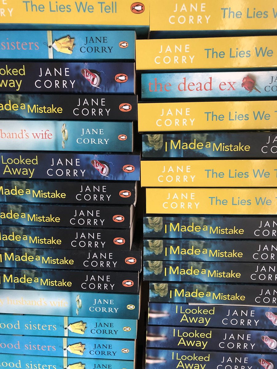 JaneCorryAuthor's tweet photo. Thank you, Victoria @VictoriaN0ble. You might enjoy some of my previous books #MyHusband’sWife #BloodSisters #TheDeadEx #ILookedAway #IMadeAMistake https://t.co/gpiKtAVRPR