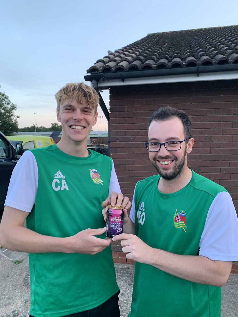 RealSoSoBad4's tweet photo. We are back with our first win of the new season. A dominant 4-2 win over new guys “B9 Mafia”. The @Old_Jamaica Grape soda MoTM award goes too the hattrick hero, Mr Spag Bol legs @ConnorA77341402 ⚽️⚽️⚽️ https://t.co/tAxb1LGMYc