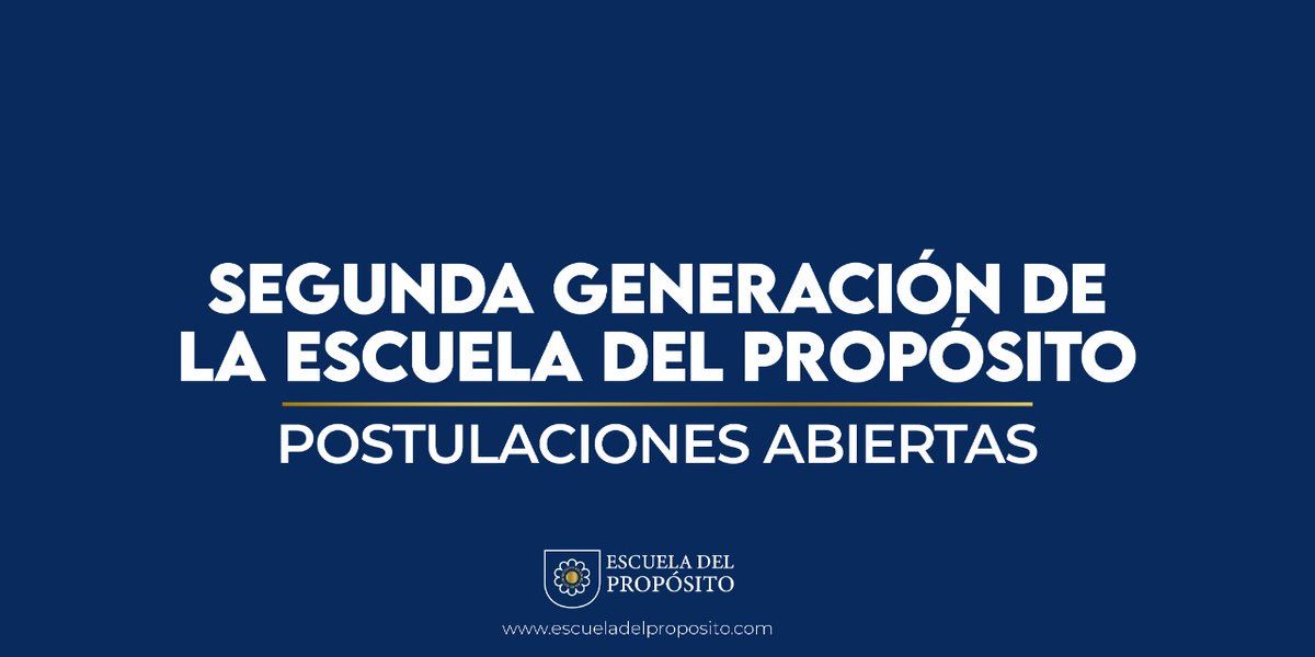 diegoechegoyen's tweet photo. ¿Quieres impulsar tu liderazgo?Recuerda que estamos recibiendo postulaciones para la Escuela del Propósito. ¡Becas disponibles! Consulta las bases en: https://t.co/PzRIZN5CWe #Liderazgo #Formación #EdP https://t.co/4PG1cdTfcr