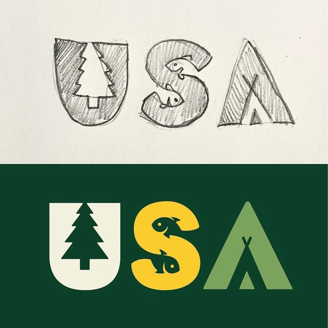 logomakers_hq's tweet photo. sketch for the American Wilderness logo.
Follow: @logomakers_hq
By: allanpeters
#illustrationprocess #adobeillustrator #graphicroozane #iconaday #thedesigntip #graphicdesign #vectorartwork #visforvector #vector #illustration #designarf #weloveillustration #graphicdesigncentral https://t.co/1op5gnPKEs
