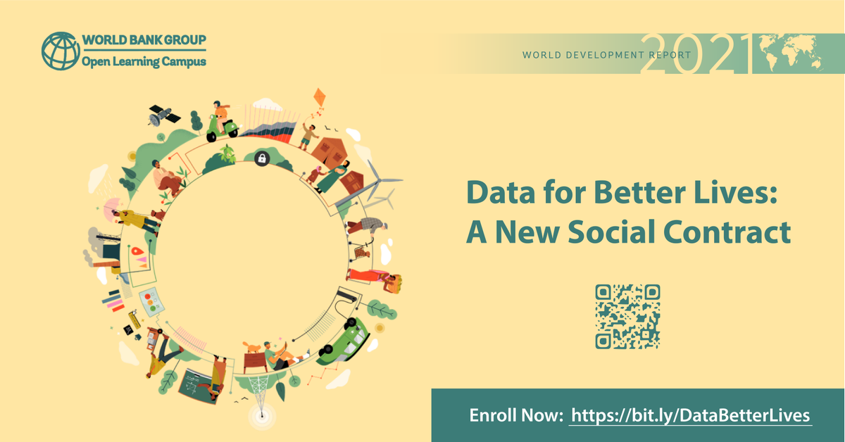 worldbankdata's tweet photo. The #COVID19 pandemic has highlighted the need to use #data to tackle public emergencies. The time to use data for development is now. Sign-up for a free online course by @WorldBank with experts from the field and earn a certificate:
https://t.co/NKBY4t0Gqd #OpenLearningCampus https://t.co/qBcLb1tcGy