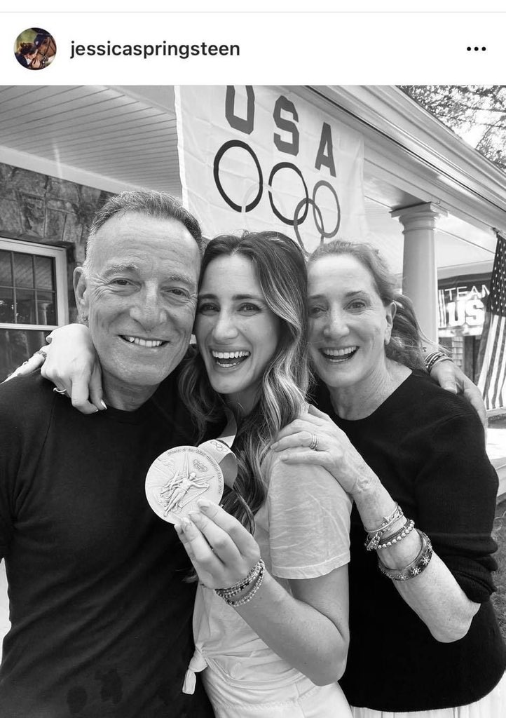 From Jessica Springsteen Instagram Page 🤗 🏅 <a href="/springsteen/">Bruce Springsteen</a> <a href="/PamSpringsteen/">Pam Springsteen</a> #PattiScialfa