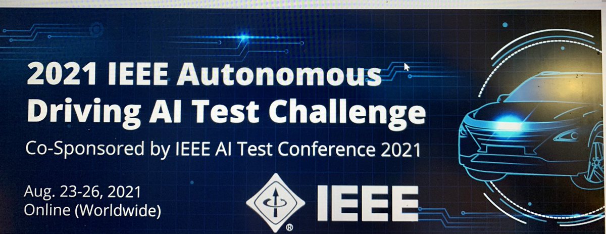 MahshidHelali's tweet photo. A Swedish teaming up ends up among the top qualifying contributions for the 2021 IEEE Autonomous Driving AI Test Challenge at IEEE AI Test Conf! I just presented our work in the scope of AI Testing. Thanks to:@hamidebadi @mrksbrg @Greg4cr,A.Fontes &amp;K. Socha.@RISEAI1 @IVVESProject https://t.co/Z10RbFzwk6