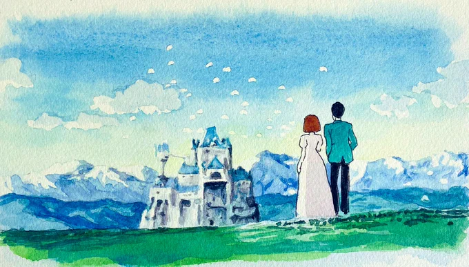 カリオストロの城より 模写
『 行ってしまうの? 』
透明水彩、ワトソン紙

#絵描きさんと繫がりたい 
#イラスト好きさんと繋がりたい 
#イラスト #ルパン三世 #水彩 