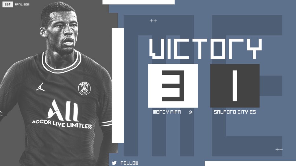 GeneralTipsters's tweet photo. 🔵| Results
🏆| @VPGUK English Premier
🏴| @SCFCeSports 3-1 ✅
🏴| @Saf_proclub 1-0 ✅
#ShowNoMercy #MercyFIFA
@OfficialVPG @RogueEnergyGame https://t.co/LNKwKKeyRc