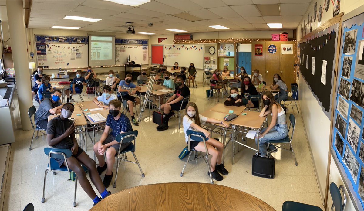 Ms. Hirsch (@mshirschss7) on Twitter photo The 2021-2022 school year is off to a great start! Pictured: my Q1 social studies classes πΊπΈπ <a href="/BryanD205/">Bryan Middle School</a> The 2021-2022 school year is off to a great start! Pictured: my Q1 social studies classes πΊπΈπ <a href="/BryanD205/">Bryan Middle School</a>