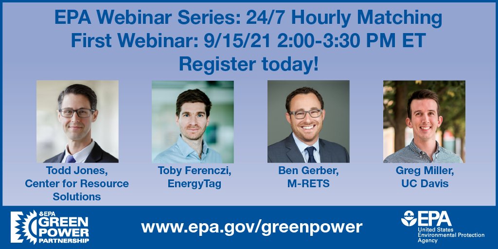 #247CarbonFreeEnergy seems to be a hot topic on #energytwitter right now... want to understand the big picture implications of this trend? Join us for a discussion hosted by the <a href="/EPA/">U.S. EPA</a> #GreenPowerPartnership on 9/15! Register here-> bit.ly/3B4EAb4