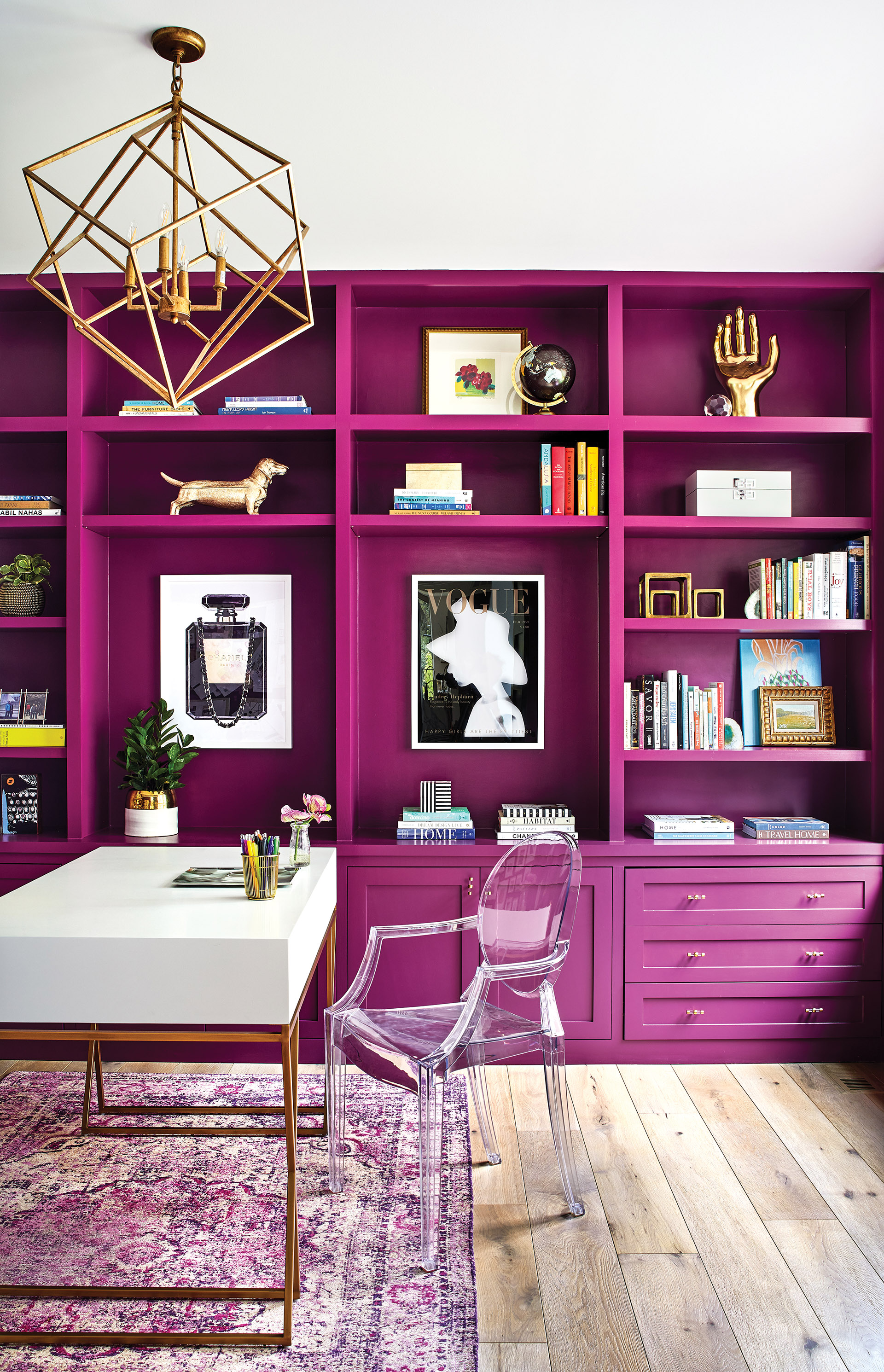 Violet Chanel Desk Space Design Ideas