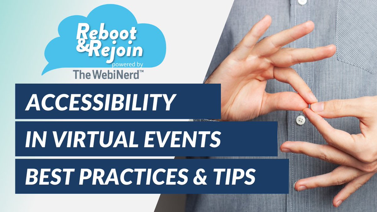 TheWebiNerd's tweet photo. Join us this Wednesday 8/25 at 1pm ET for our free webinar chat about best practices and tips for using accessibility features and tools. 

Register here➡️ https://t.co/DSmknsScWU https://t.co/eMpb2LWNW8