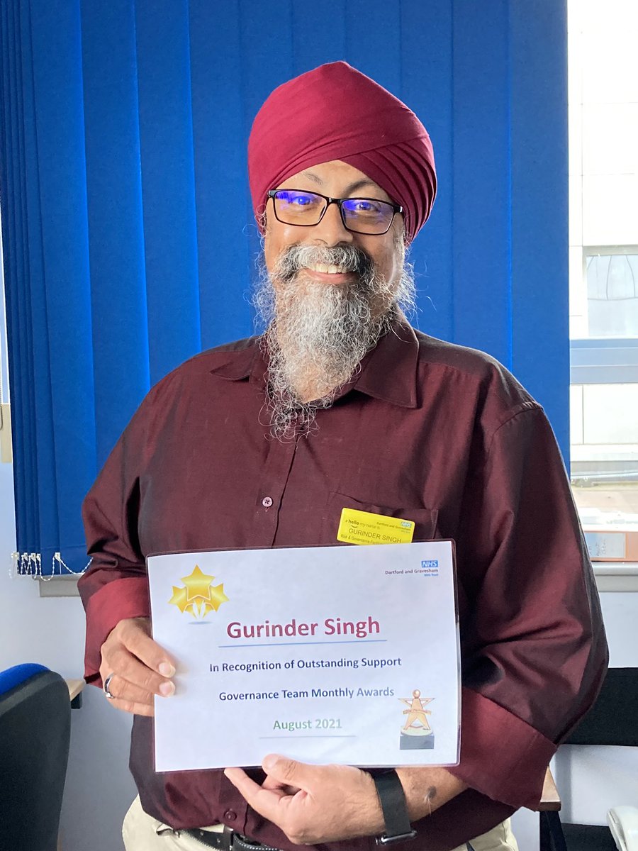 Meet Gurinder Singh who is our Governance Administrator - the worthy winner of this months team award for his outstanding support to so many of us! 🌟He’s the one who helps to keep all our cogs moving 👏🏻👏🏻👏🏻