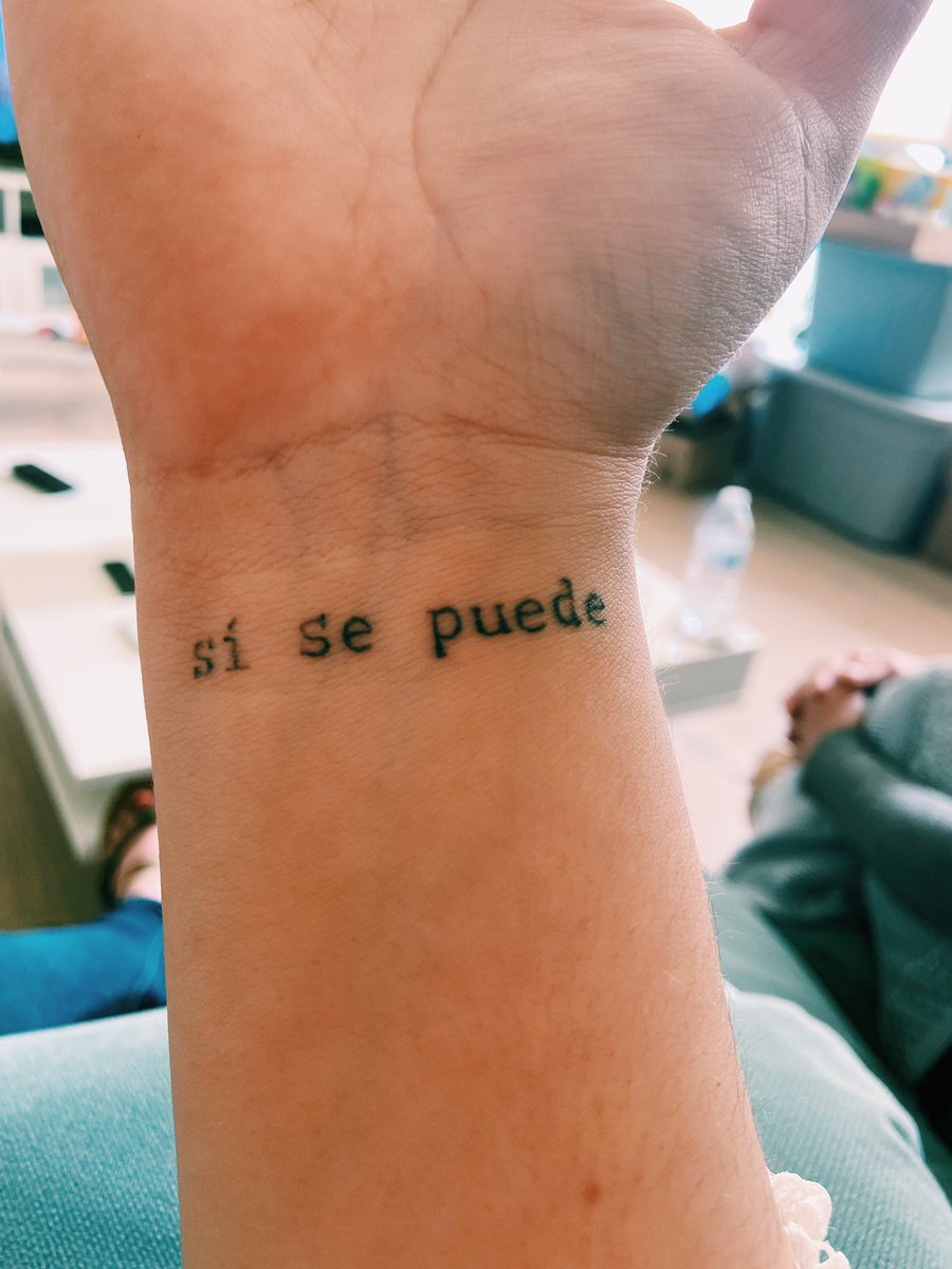 I passed my PhD dissertation defense 🙂 
Twitter, I’m officially Dr. Blanca Rodríguez 

I’m too exhausted to write anything meaningful but I’m extremely grateful to everyone who supported me these past 6 years ❤️

My recent tattoo says it all: Si Se Pudo 💪🏽
