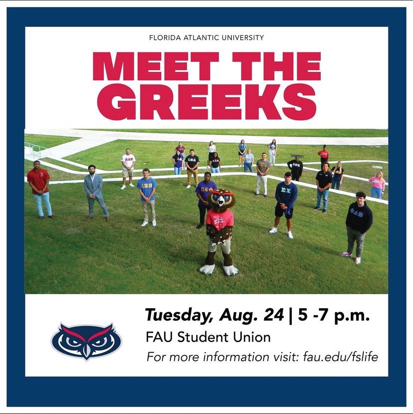 Join the ladies of Sigma Iota chapter of Alpha Kappa Alpha Sorority, Incorporated®️ tomorrow at Meet the Greeks to learn more about our organization and greek life here at Florida Atlantic University. We hope to skee you there! 💕💚