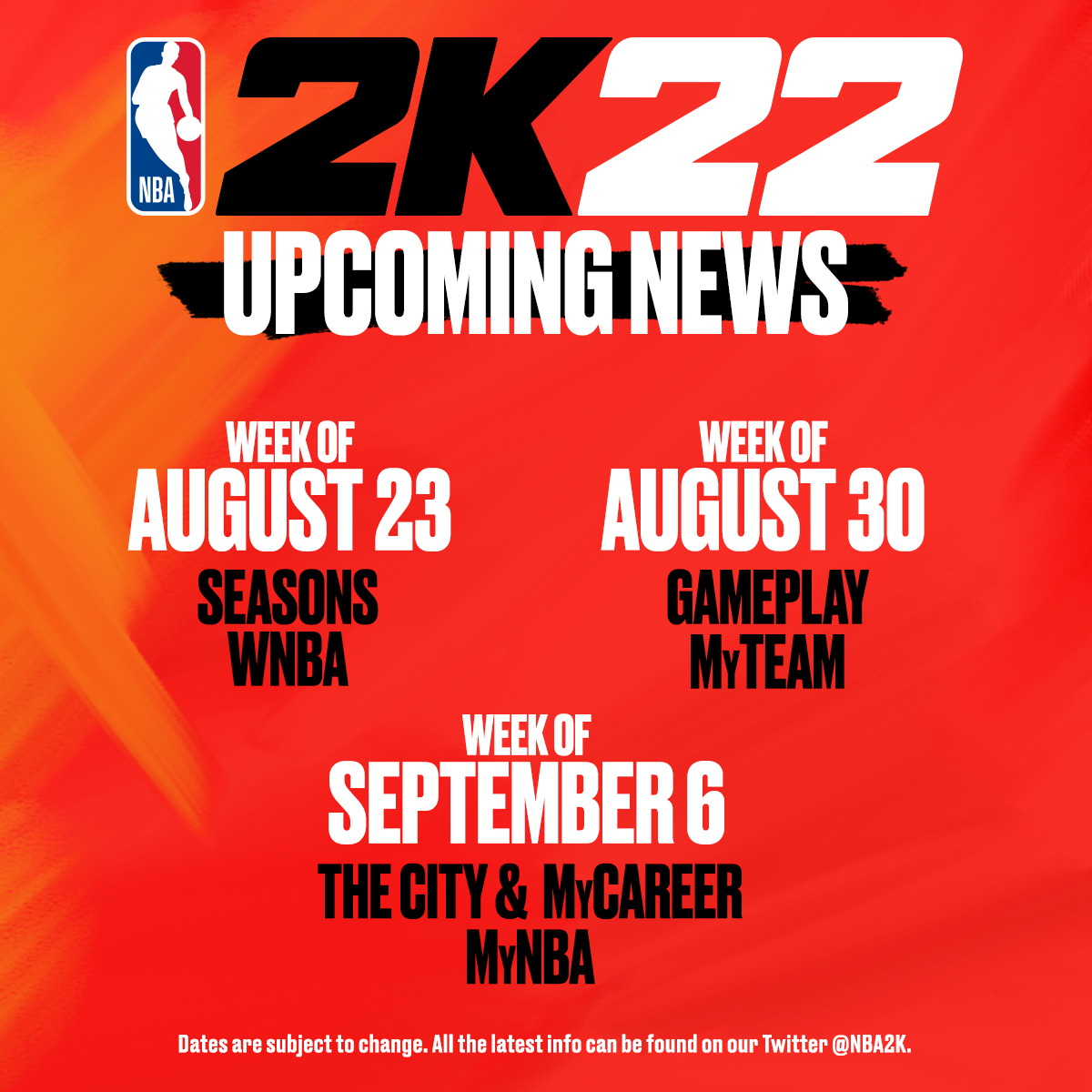 NBA 2K on Twitter "🗓 Mark your calendar and be the first to see what's