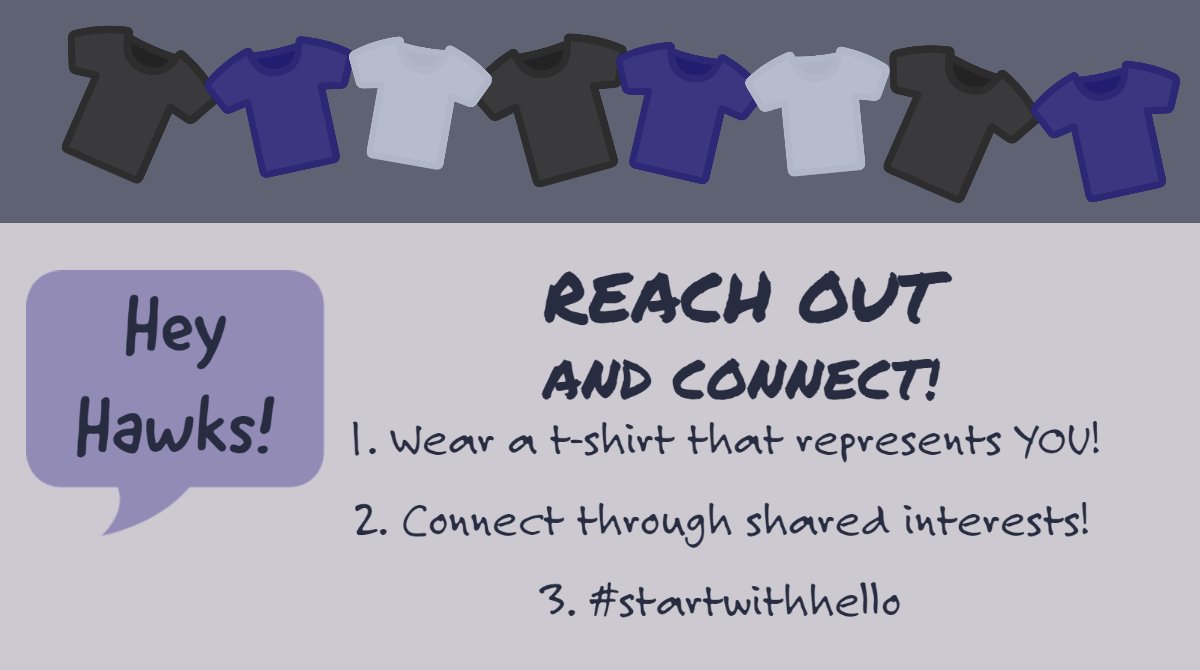 HolcombBridgeMS's tweet photo. #HBMSHawks! Tuesday is the day to Reach out and Connect!  #FCSStartwithhello #startwithhello @CassidyJL @MrsKapella @KennethLGreene https://t.co/yIFs2W0wVx