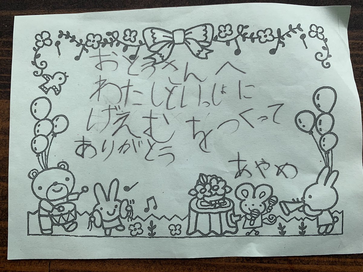 katz515's tweet image. My daughter wrote me, “Dad, thank you for making the game with me”
😭😭😭😭😭😭😭😭
I’m glad that i started #CoderDojoOwari

#CoderDojo